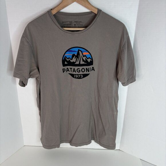 Patagonia Other - Patagonia Graphic T Shirt, Large, Slim Fit, Grey, Short Sleeve